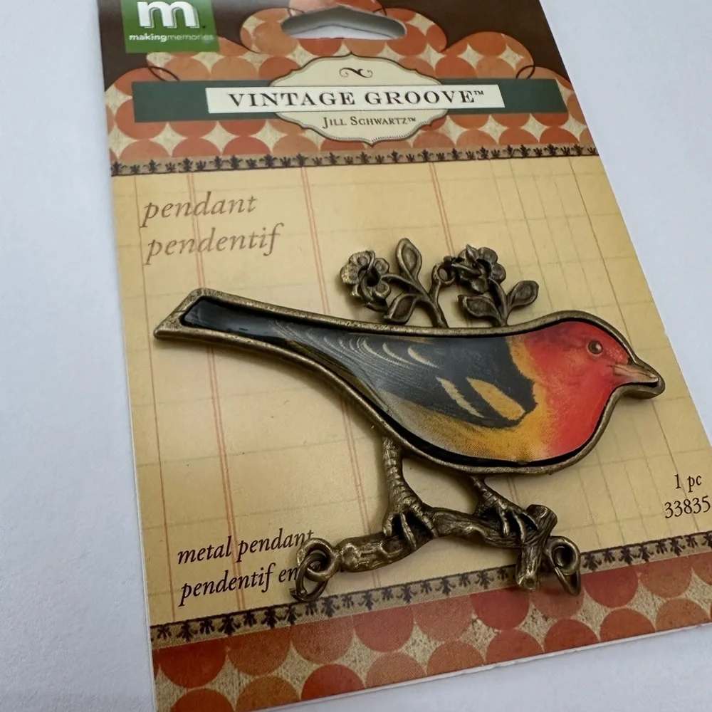 Making Memories Vintage Groove Jill Schwartz Craft Pendant Combinations Jewelry